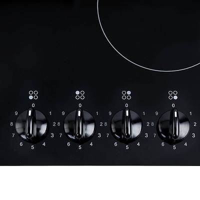 6000W Four Burner Ceramic Cooktop - Black - Free Shipping