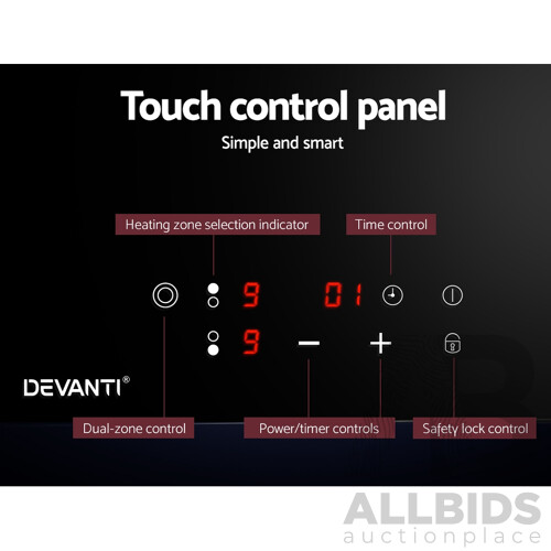 Electric Ceramic Cooktop 30cm Kitchen Cooker Cook Top Hob Touch Control 3-Zones - Brand New - Free Shipping