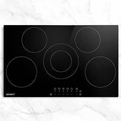 90cm Ceramic Cooktop Electric Cook Top 5 Burner Stove Hob Touch Control 6-Zones - Brand New - Free Shipping
