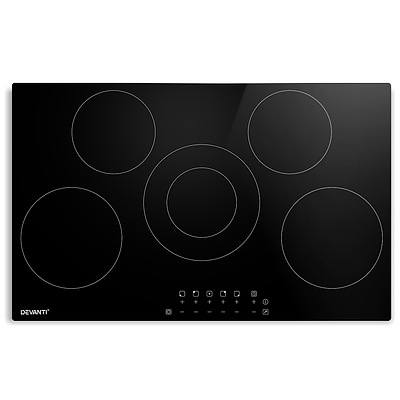 90cm Ceramic Cooktop Electric Cook Top 5 Burner Stove Hob Touch Control 6-Zones - Brand New - Free Shipping