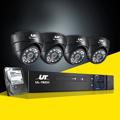 CCTV Security System 2TB 4CH DVR 1080P 4 Camera Sets - Brand New - Free Shipping