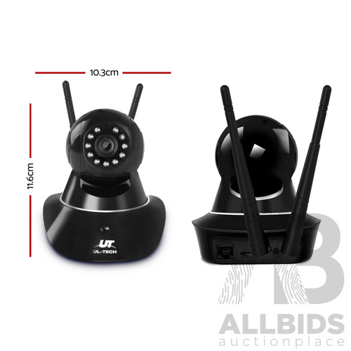 Set of 2 1080P Wireless IP Cameras - Black - Brand New - Free Shipping