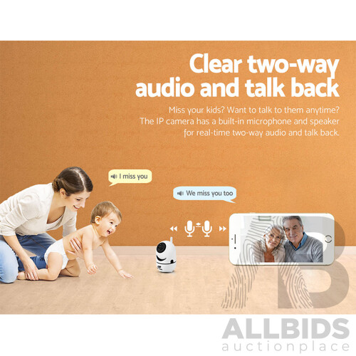 1080P Wireless IP Camera CCTV Security System Baby Monitor White - Brand New - Free Shipping