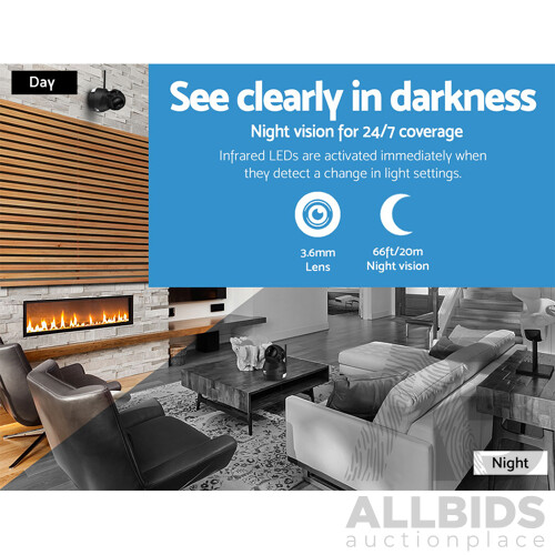 1080P Wireless IP Camera CCTV Security System Baby Monitor Black - Brand New - Free Shipping