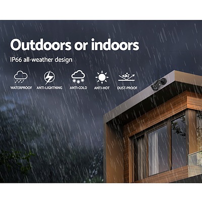 1080P 4CH NVR Wireless 2 Security Cameras Set - Brand New - Free Shipping