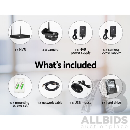 1080P 8CH Wireless Security Camera NVR Video - Brand New - Free Shipping