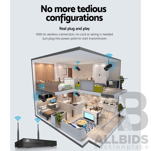 1080P 8CH Wireless Security Camera NVR Video - Brand New - Free Shipping