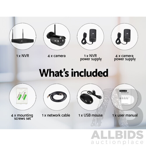 1080P 8CH Wireless Security Camera NVR Video - Brand New - Free Shipping