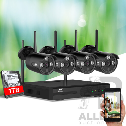 1080P 8CH Wireless Security Camera NVR Video - Brand New - Free Shipping