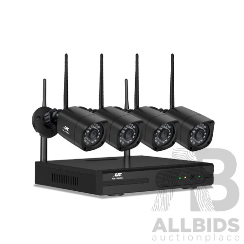 1080P 8CH NVR Wireless 4 Security Cameras Set - Brand New - Free Shipping