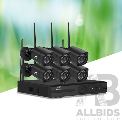 1080P 8CH NVR Wireless 6 Security Cameras Set - Brand New - Free Shipping