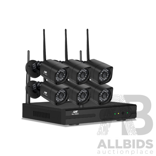1080P 8CH NVR Wireless 6 Security Cameras Set - Brand New - Free Shipping