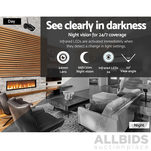 CCTV Wireless Security System 2TB 8CH NVR 1080P 8 Camera Sets - Brand New - Free Shipping