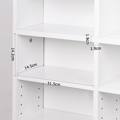 1116 CD Storage Shelf Rack Unit - White - Brand New - Free Shipping
