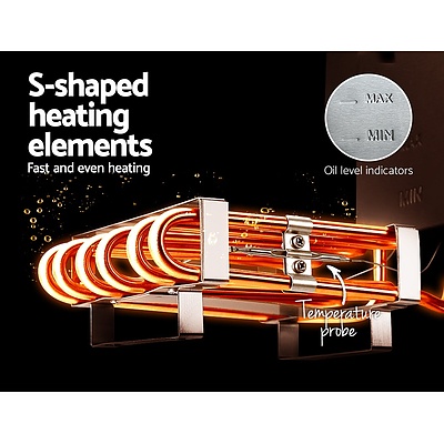 Commercial Electric Deep Fryer Twin Frying Basket Chip Cooker Countertop - Brand New - Free Shipping