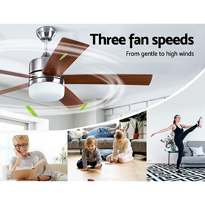 52'' Ceiling Fan w/Light Wall Control 2-sided Blades - Brand New - Free Shipping