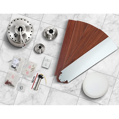 52'' Ceiling Fan w/Light Wall Control 2-sided Blades - Brand New - Free Shipping