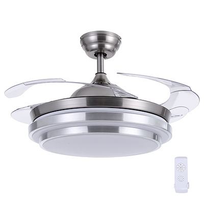 42'' Ceiling Fan Light With Remote Control Fans Lamp Modern Retractable Blade - Brand New - Free Shipping