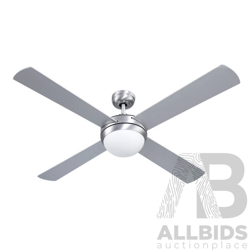 52 Ceiling Fan with Light Silver
