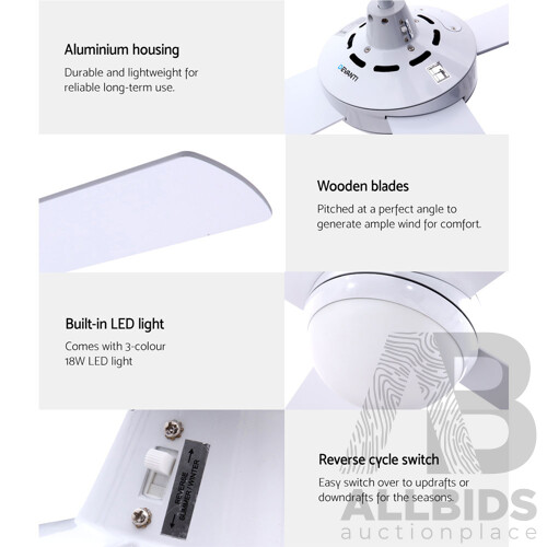 52 Ceiling Fan - White