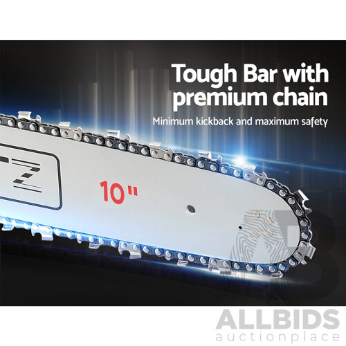 Giantz 20V Cordless Chainsaw - Black and Red - Free Shipping