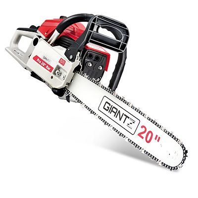 58CC Commercial Petrol Chainsaw - Red & White - Free Shipping