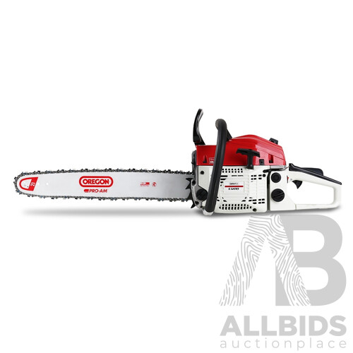 62cc Commercial Petrol Chainsaw 20 Oregon Bar E-Start Chains Saw Tree - Brand New - Free Shipping