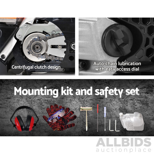 58cc Commercial Petrol Chainsaw 22 Bar E-Start Chains Saw Tree Pruning - Brand New - Free Shipping