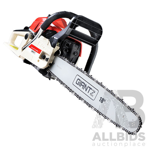 75CC Petrol Commercial Chainsaw Chain Saw Bar E-Start Pruning
