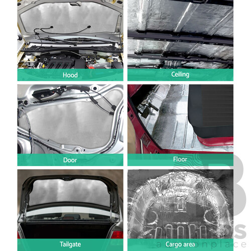 20sq/ft Car Sound Deadener Butyl Heat Proof Insulation Noise Deadening