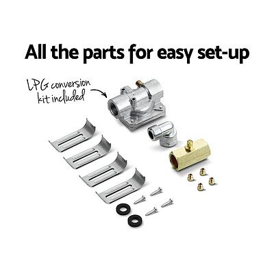 Gas Cooktop 60cm 4 Burner Glass Cook Top Cooker Stove Hob NG LPG Black - Brand New - Free Shipping