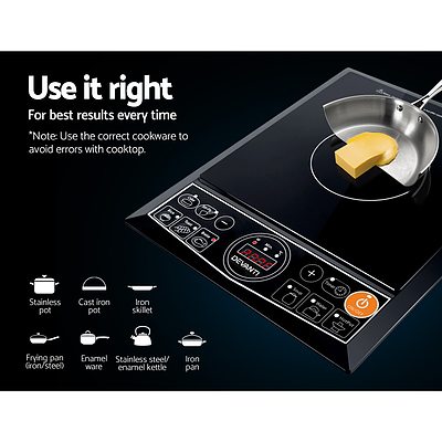 Portable Single Ceramic Electric Induction Cook Top - Black - Brand New - Free Shipping