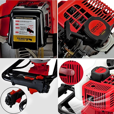 92CC Petrol Post Hole Digger Drill Borer Fence Extension Auger Bits - Brand New - Free Shipping