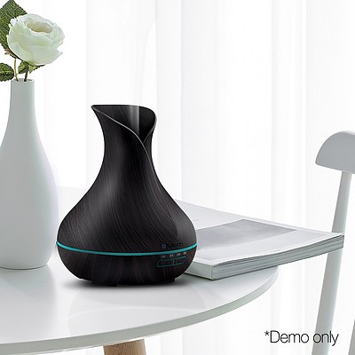 400ml 4 in 1 Aroma Diffuser with remote control- Dark Wood - Brand New - Free Shipping