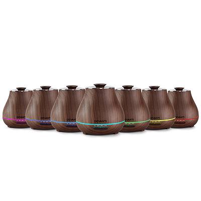 Devanti Aroma Diffuser - Dark Wood - Free Shipping