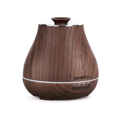 Devanti Aroma Diffuser - Dark Wood - Free Shipping