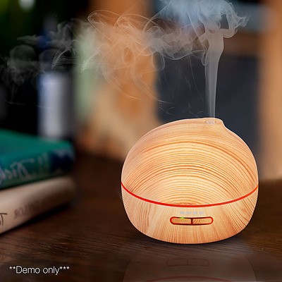 300ml 4 in 1 Ultrasonic Aroma Diffuser - Light Wood - Free Shipping
