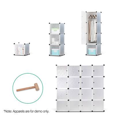 16 Cube Portable Storage Cabinet Wardrobe - White - Brand New - Free Shipping