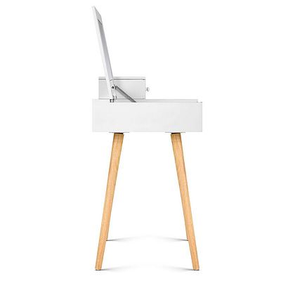 Dressing Table with Foldaway Mirror- White - RRP: $431.14 - Free Shipping
