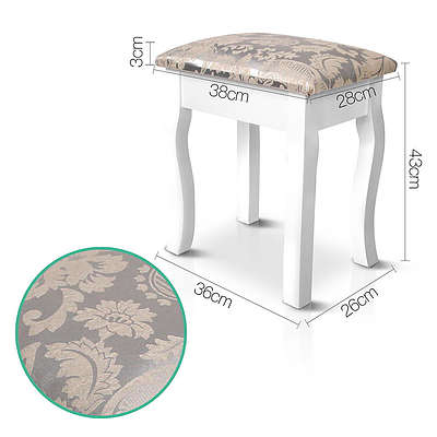 3 Drawer Dressing Table with Mirror White - Brand New - Free Shipping