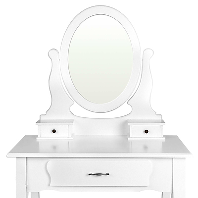3 Drawer Dressing Table with Mirror White - Brand New - Free Shipping