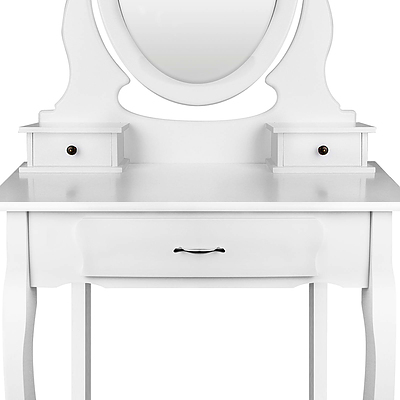3 Drawer Dressing Table with Mirror White - Brand New - Free Shipping