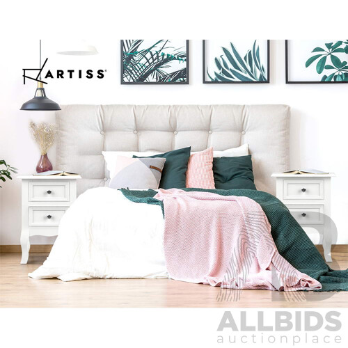 Bedside Tables Drawers Side Table French Storage Cabinet Nightstand Lamp - Brand New - Free Shipping