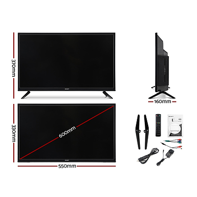 24 Inch LED TV Combo Built-In DVD Player DC 12V Caravan Boat USB - Brand New - Free Shipping