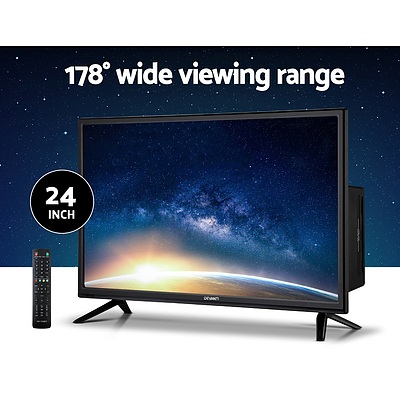 24 Inch LED TV Combo Built-In DVD Player DC 12V Caravan Boat USB - Brand New - Free Shipping