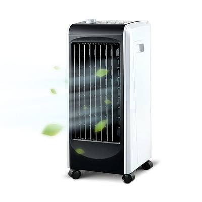 Evaporative Air Cooler and Humidifier - Black - Free Shipping