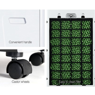 Evaporative Air Cooler and Humidifier - Black - Free Shipping