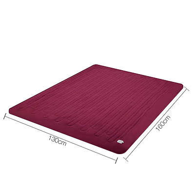 Electric Throw Blanket Burgundy - Free Shipping