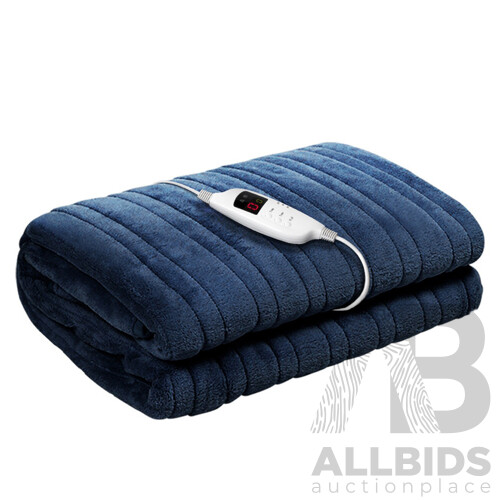 Electric Throw Blanket Navy - Free Shipping