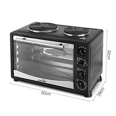 34L Portable Convection Oven - Black